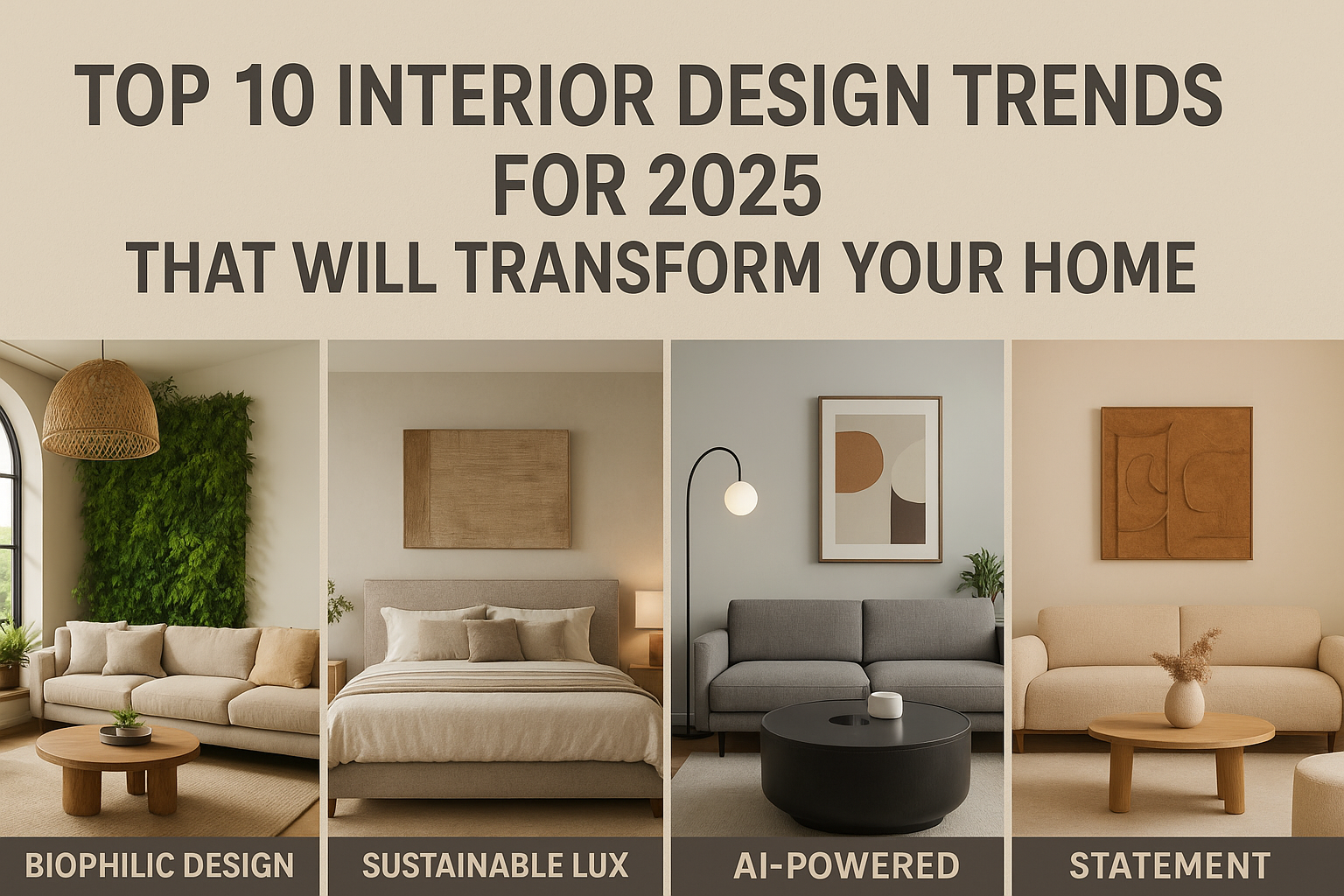 Top 10 Interior Design Trends for 2025 That Will Transform Your Home