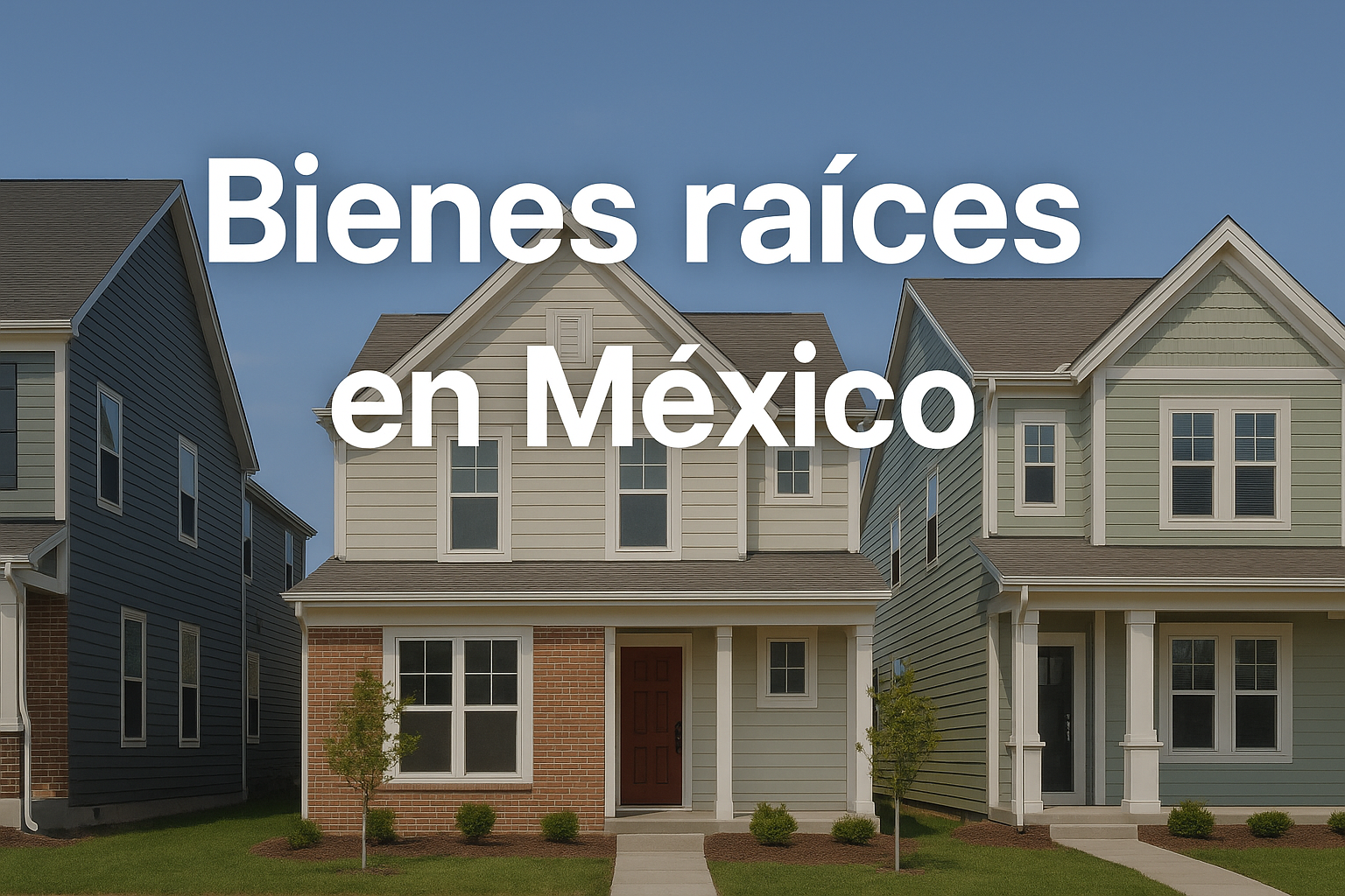 Bienes raíces en México.